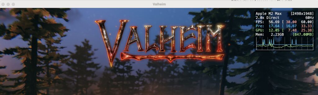 MetalHUDHelper showing FPS overlay (Metal Performance HUD) on macOS